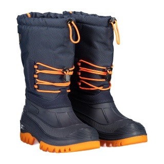 CMP Winterstiefel Ahto (wasserdicht, Clima Protect Futter) dunkelblau/orange Kinder